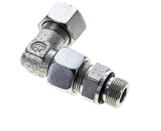 16S & M22x1.5 Zink plated Steel Elbow Cutting Fitting with Male Threads 400 bar Adjustable ISO 8434-1