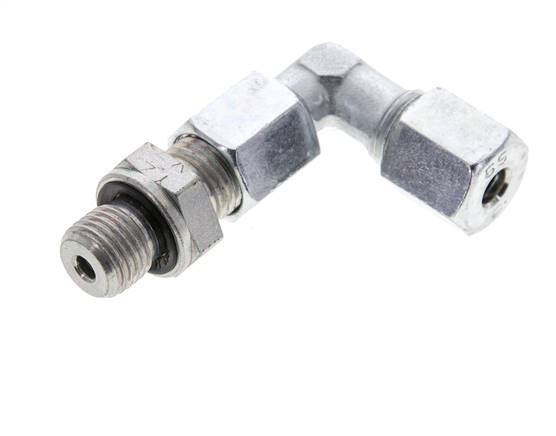 6S & G1/4'' Zink plated Steel Elbow Cutting Fitting with Male Threads 630 bar Adjustable ISO 8434-1