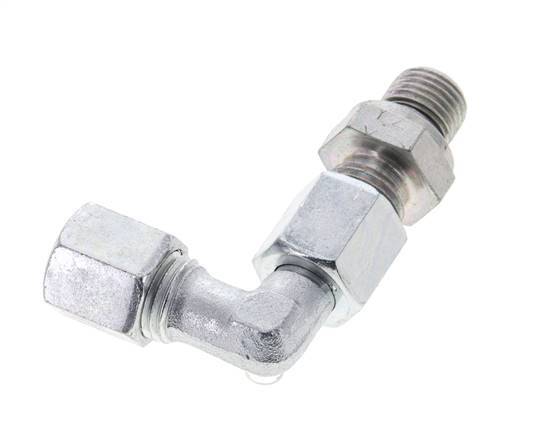 6S & G1/4'' Zink plated Steel Elbow Cutting Fitting with Male Threads 630 bar Adjustable ISO 8434-1