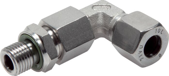 18L & G1/2'' Stainless Steel Elbow Compression Fitting with Male Threads 315 bar Adjustable ISO 8434-1