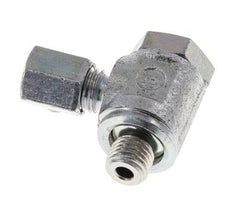 5LL & M8x1 Zink plated Steel Swivel Joint Cutting Fitting with Male Threads 100 bar Rotatable ISO 8434-1