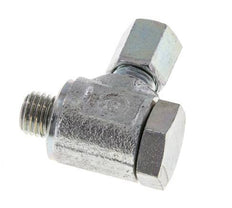 5LL & M8x1 Zink plated Steel Swivel Joint Cutting Fitting with Male Threads 100 bar Rotatable ISO 8434-1