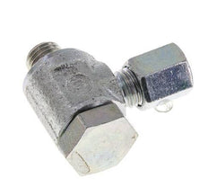 5LL & M8x1 Zink plated Steel Swivel Joint Cutting Fitting with Male Threads 100 bar Rotatable ISO 8434-1