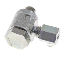 5LL & M8x1 Zink plated Steel Swivel Joint Cutting Fitting with Male Threads 100 bar Rotatable ISO 8434-1