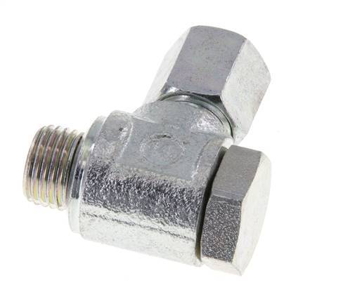 6LL & M10x1 Zink plated Steel Swivel Joint Cutting Fitting with Male Threads 100 bar Rotatable ISO 8434-1