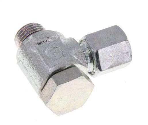 6LL & M10x1 Zink plated Steel Swivel Joint Cutting Fitting with Male Threads 100 bar Rotatable ISO 8434-1