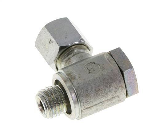 8L & M12x1.5 Zink plated Steel Swivel Joint Cutting Fitting with Male Threads 250 bar Rotatable ISO 8434-1