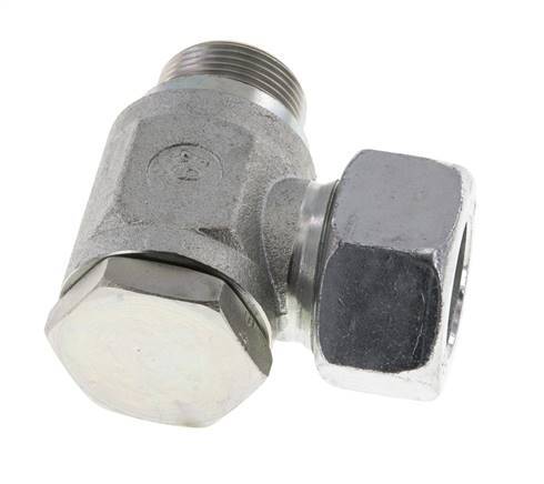 22L & M26x1.5 Zink plated Steel Swivel Joint Cutting Fitting with Male Threads 160 bar Rotatable ISO 8434-1