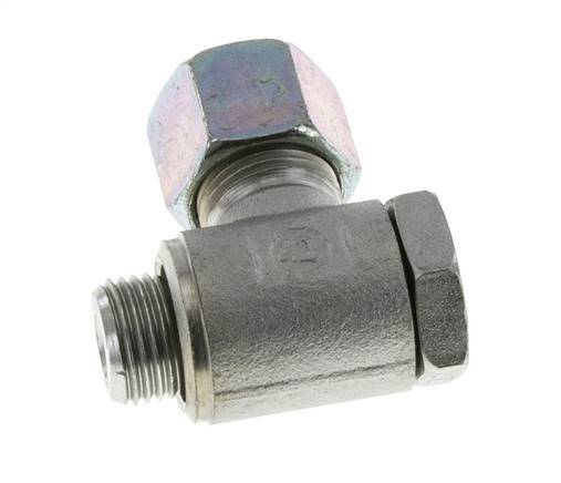 10S & M16x1.5 Zink plated Steel Swivel Joint Cutting Fitting with Male Threads 250 bar Rotatable ISO 8434-1