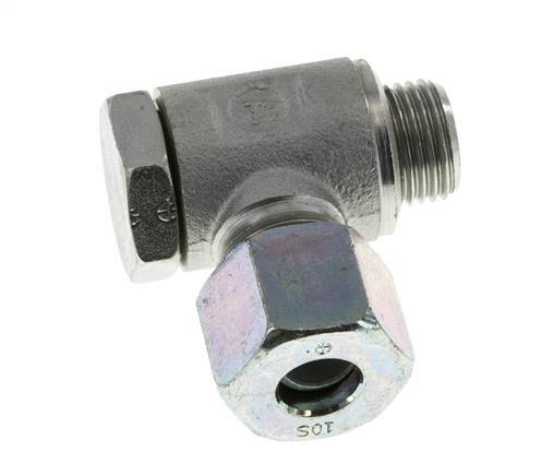 10S & M16x1.5 Zink plated Steel Swivel Joint Cutting Fitting with Male Threads 250 bar Rotatable ISO 8434-1