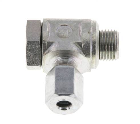 4LL & G1/8'' Zink plated Steel Swivel Joint Cutting Fitting with Male Threads 100 bar Rotatable ISO 8434-1