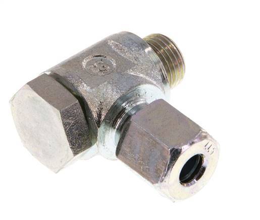 5LL & G1/8'' Zink plated Steel Swivel Joint Cutting Fitting with Male Threads 100 bar Rotatable ISO 8434-1