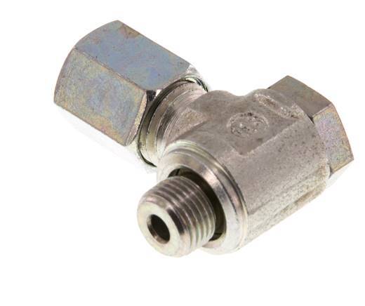 6L & G1/8'' Zink plated Steel Swivel Joint Cutting Fitting with Male Threads 250 bar Rotatable ISO 8434-1