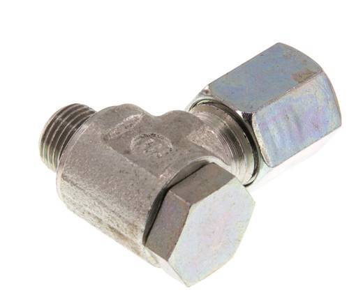 6L & G1/8'' Zink plated Steel Swivel Joint Cutting Fitting with Male Threads 250 bar Rotatable ISO 8434-1