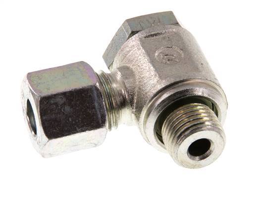 8L & G1/4'' Zink plated Steel Swivel Joint Cutting Fitting with Male Threads 250 bar Rotatable ISO 8434-1