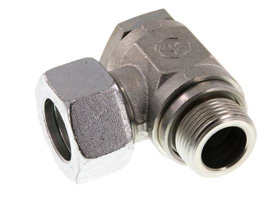 22L & G3/4'' Zink plated Steel Swivel Joint Cutting Fitting with Male Threads 160 bar Rotatable ISO 8434-1