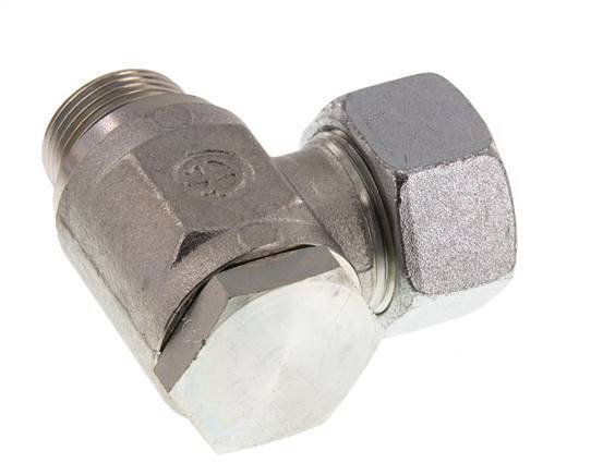 22L & G3/4'' Zink plated Steel Swivel Joint Cutting Fitting with Male Threads 160 bar Rotatable ISO 8434-1