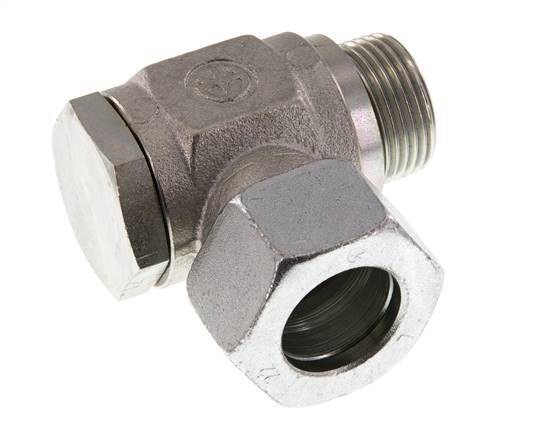 22L & G3/4'' Zink plated Steel Swivel Joint Cutting Fitting with Male Threads 160 bar Rotatable ISO 8434-1