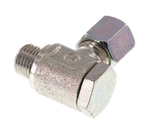 6S & G1/4'' Zink plated Steel Swivel Joint Cutting Fitting with Male Threads 250 bar Rotatable ISO 8434-1