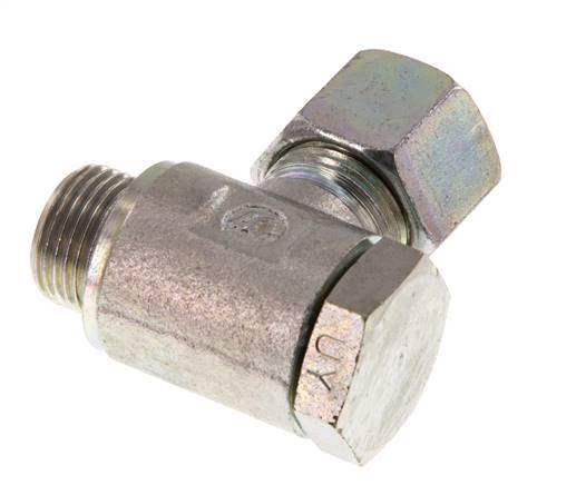 10S & G3/8'' Zink plated Steel Swivel Joint Cutting Fitting with Male Threads 250 bar Rotatable ISO 8434-1