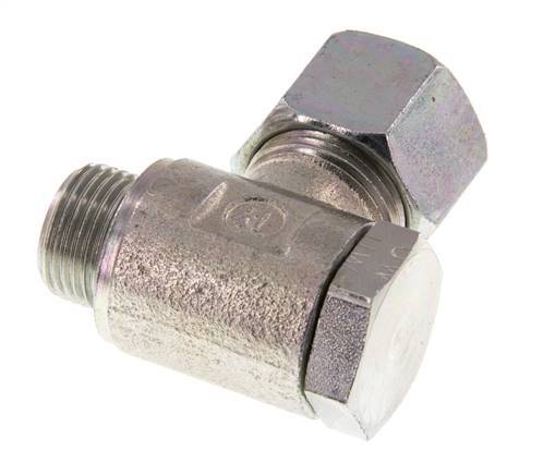 12S & G3/8'' Zink plated Steel Swivel Joint Cutting Fitting with Male Threads 250 bar Rotatable ISO 8434-1