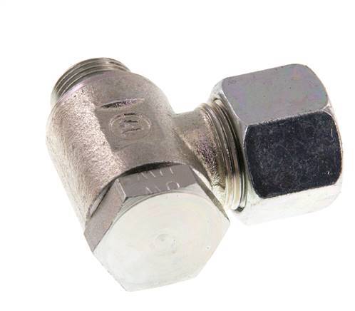 12S & G3/8'' Zink plated Steel Swivel Joint Cutting Fitting with Male Threads 250 bar Rotatable ISO 8434-1