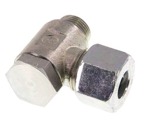 12S & G3/8'' Zink plated Steel Swivel Joint Cutting Fitting with Male Threads 250 bar Rotatable ISO 8434-1