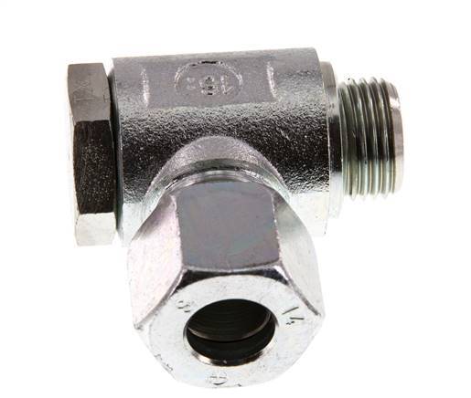 14S & G1/2'' Zink plated Steel Swivel Joint Cutting Fitting with Male Threads 250 bar Rotatable ISO 8434-1