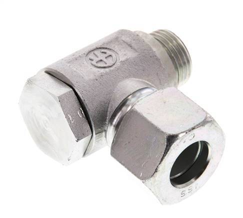 16S & G1/2'' Zink plated Steel Swivel Joint Cutting Fitting with Male Threads 160 bar Rotatable ISO 8434-1