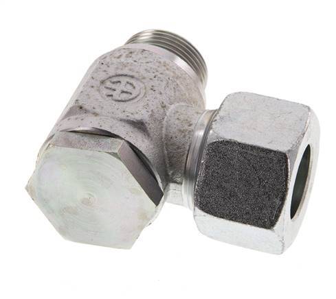 20S & G3/4'' Zink plated Steel Swivel Joint Cutting Fitting with Male Threads 160 bar Rotatable ISO 8434-1
