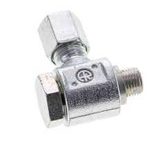 6L & M10x1 Zink plated Steel Swivel Joint Cutting Fitting with Male Threads 315 bar Rotatable ISO 8434-1