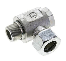 22L & M26x1.5 Zink plated Steel Swivel Joint Cutting Fitting with Male Threads 160 bar Rotatable ISO 8434-1