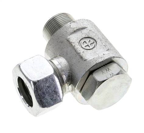 22L & M26x1.5 Zink plated Steel Swivel Joint Cutting Fitting with Male Threads 160 bar Rotatable ISO 8434-1