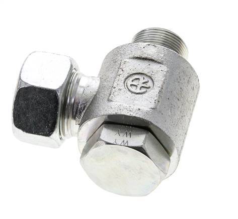 22L & M26x1.5 Zink plated Steel Swivel Joint Cutting Fitting with Male Threads 160 bar Rotatable ISO 8434-1