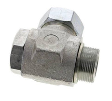 35L & M42x2 Zink plated Steel Swivel Joint Cutting Fitting with Male Threads 160 bar Rotatable ISO 8434-1