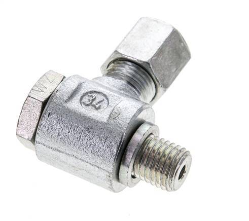 6S & M12x1.5 Zink plated Steel Swivel Joint Cutting Fitting with Male Threads 400 bar Rotatable ISO 8434-1