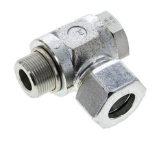 25S & M33x2 Zink plated Steel Swivel Joint Cutting Fitting with Male Threads 250 bar Rotatable ISO 8434-1