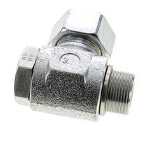 25S & M33x2 Zink plated Steel Swivel Joint Cutting Fitting with Male Threads 250 bar Rotatable ISO 8434-1