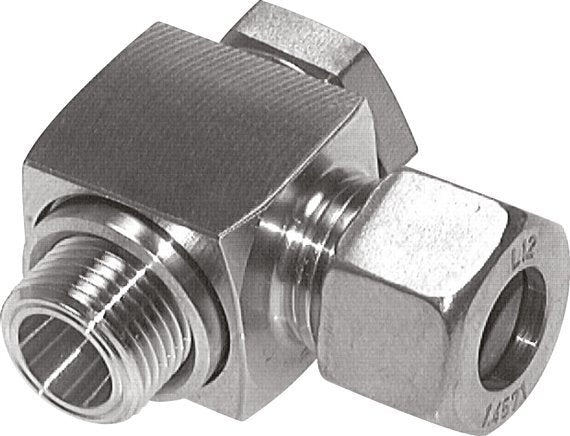 42L & G1-1/2'' Stainless Steel Swivel Joint Cutting Fitting with Male Threads 160 bar Rotatable ISO 8434-1