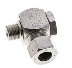 15L & M18x1.5 Stainless Steel Swivel Joint Cutting Fitting with Male Threads 315 bar Rotatable ISO 8434-1
