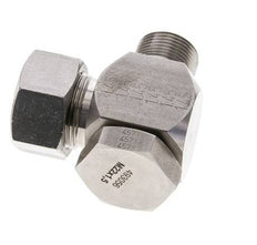 18L & M22x1.5 Stainless Steel Swivel Joint Cutting Fitting with Male Threads 315 bar Rotatable ISO 8434-1
