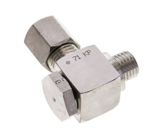 6S & M12x1.5 Stainless Steel Swivel Joint Cutting Fitting with Male Threads 400 bar Rotatable ISO 8434-1