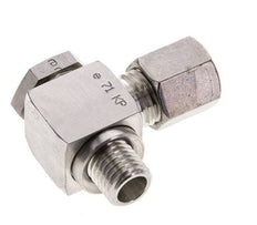 6S & M12x1.5 Stainless Steel Swivel Joint Cutting Fitting with Male Threads 400 bar Rotatable ISO 8434-1