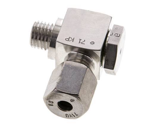 6S & M12x1.5 Stainless Steel Swivel Joint Cutting Fitting with Male Threads 400 bar Rotatable ISO 8434-1