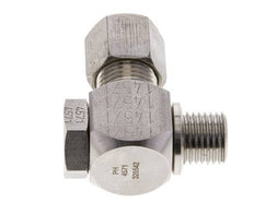 8S & M14x1.5 Stainless Steel Swivel Joint Cutting Fitting with Male Threads 400 bar Rotatable ISO 8434-1