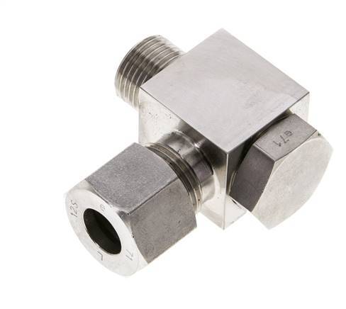 12S & M18x1.5 Stainless Steel Swivel Joint Cutting Fitting with Male Threads 400 bar Rotatable ISO 8434-1