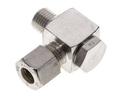 10L & M14x1.5 Stainless Steel Swivel Joint Compression Fitting with Male Threads 315 bar Rotatable ISO 8434-1