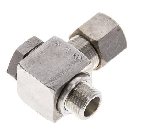 10S & M16x1.5 Stainless Steel Swivel Joint Compression Fitting with Male Threads 400 bar Rotatable ISO 8434-1