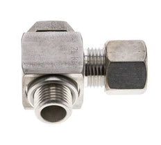10S & M16x1.5 Stainless Steel Swivel Joint Compression Fitting with Male Threads 400 bar Rotatable ISO 8434-1