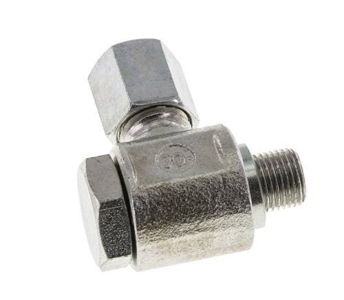 6L & G1/8'' Zink plated Steel Swivel Joint Cutting Fitting with Male Threads 315 bar Rotatable ISO 8434-1